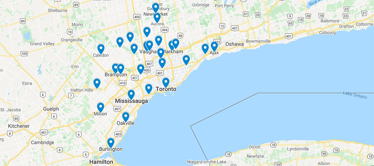Areas We Serve